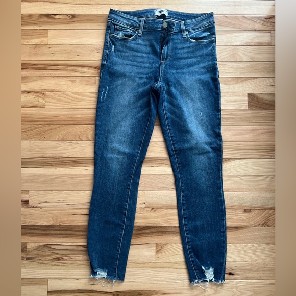 PAIGE Dark Blue Skinny Jeans - Picture 1 of 5